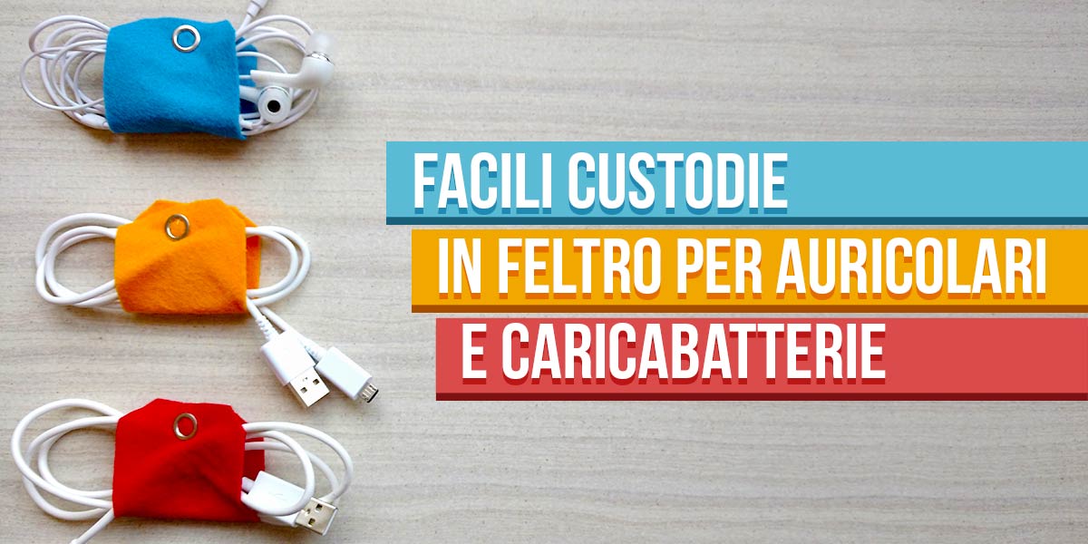 Facili custodie in feltro per auricolari e caricabatterie | Image