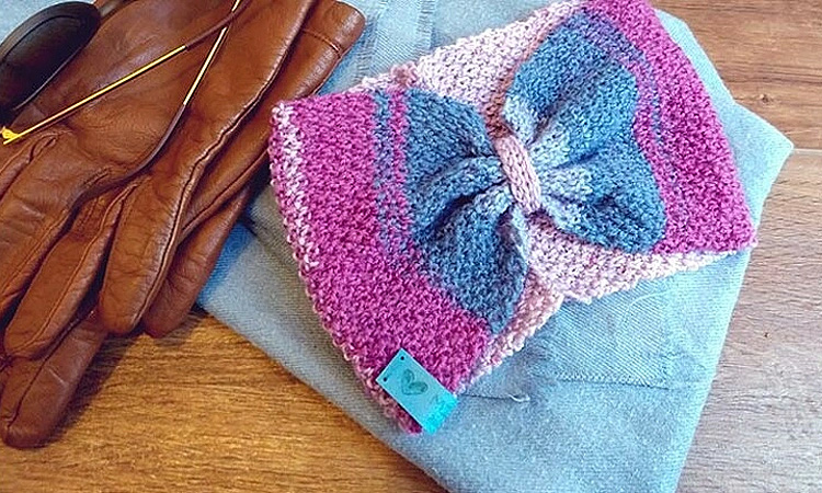 Anleitung: Stirnband mit Perlmuster einfach stricken | Image